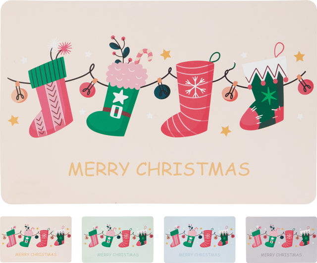 Σουπλά Πλαστικό Χριστουγεννιάτικο Σχέδιο 43x28cm