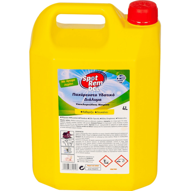 Biarom – Spot Rem 4lt Χλωρίνη Ultra Παχύρευστη με Άρωμα Λεμόνι