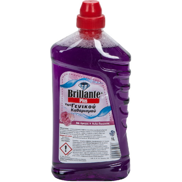 Biarom - Brillante Plus 1000ml Υγρό Γενικού Καθαρισμού Παιώνιες-Λιλά