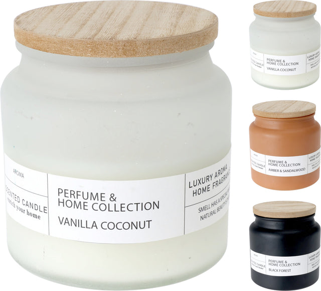 Κερί Αρωματικό σε Γυάλινο Βάζο με Καπάκι 3ASS