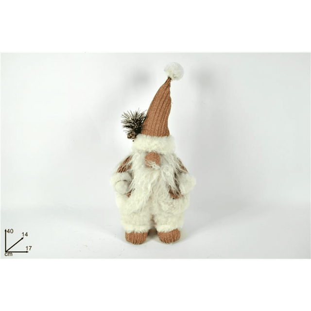 Άγιος Βασίλης Όρθιος Υφασμάτινος Ρόζ 40cm Welkhome