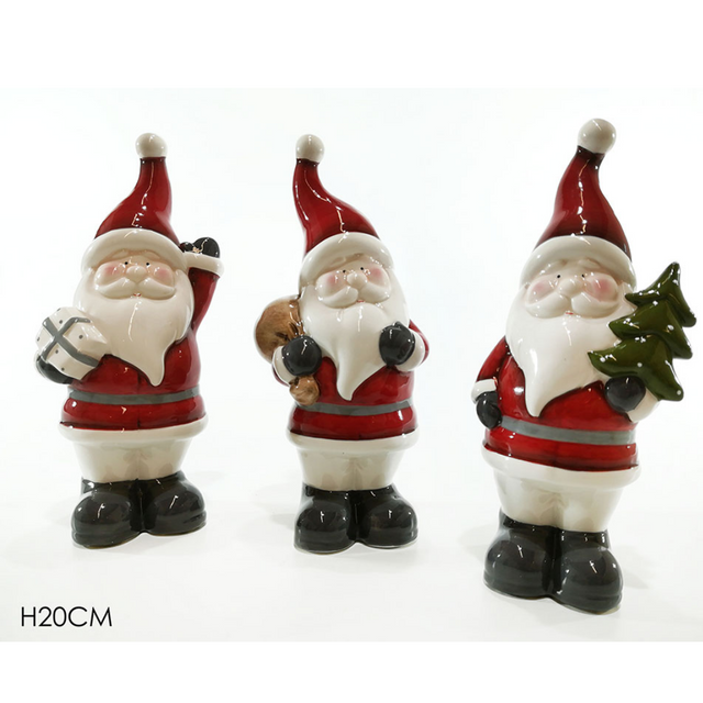 Άγιος Βασίλης Κεραμικό Διακοσμητικό 20cm General Trade