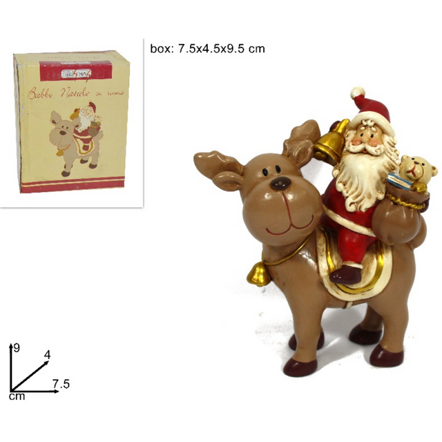 Άγιος Βασίλης Κεραμικό Διακοσμητικό Χριστουγεννιάτικο 9cm ART.A94887 Welkhome