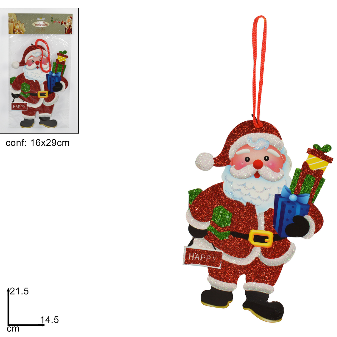 Άγιος Βασίλης Κρεμαστός Διακοσμητικός 21,5x14,5cm welkhome