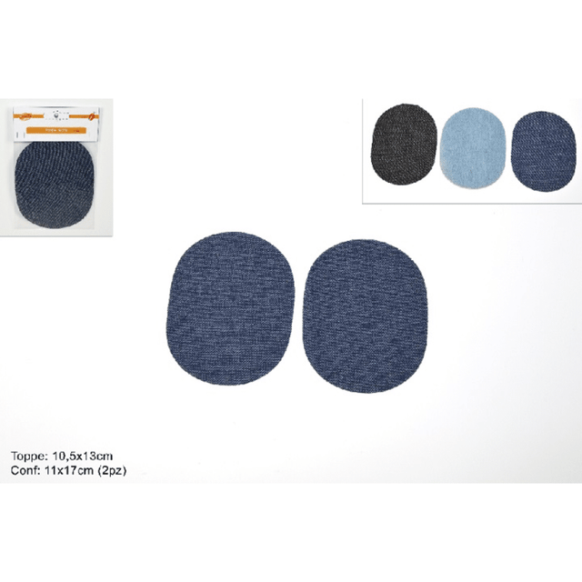 Ύφασμα Jeans Για Μπάλωμα 10,5Χ13cm Σετ 2Τεμ Art.18515 Welkhome