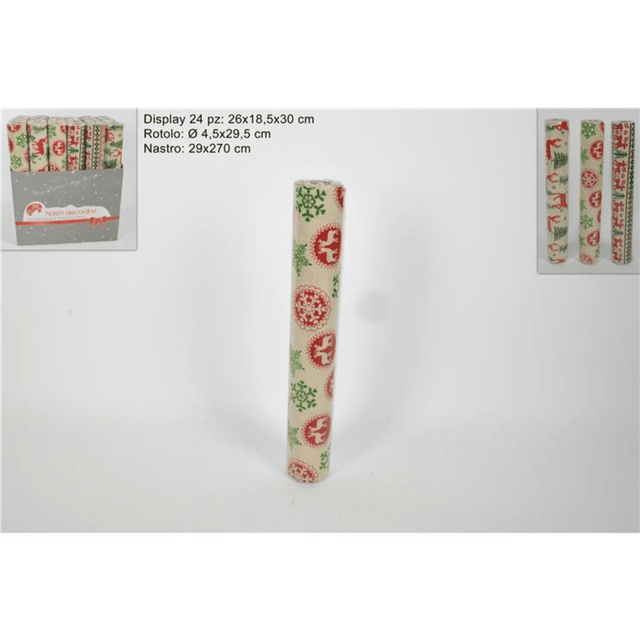 Ύφασμα Διακοσμητικό Χριστουγεννιάτικο σε Ρολό 29x270cm Welkhome