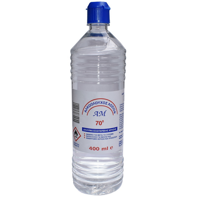 Αλκοολούχος Λοσιόν 70° 400ml A.M.