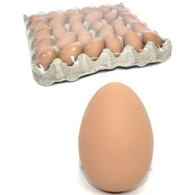 Αυγά Φυσικό Χρώμα Σετ 30τμχ. Διακοσμητικά 6cm Art.CA005537 Welkhome