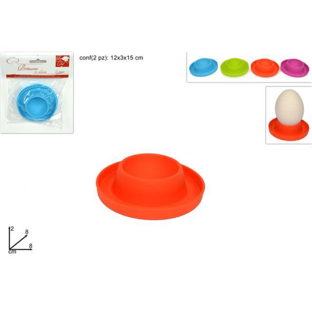 Αυγοθήκη Σιλικόνης Πτυσσόμενη 8Χ2cm. Σετ 2τμχ Welkhome