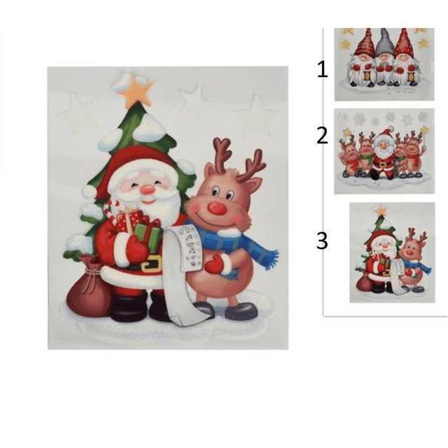 Αυτοκόλλητα Διακοσμητικά Χριστουγεννιάτικα 29x40xm Welkhome