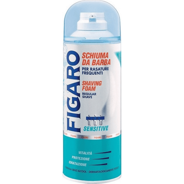 Αφρός ξυρίσματος 400ml Figaro Sensitive για Ξηρές & Ευαίσθητες Επιδερμίδες
