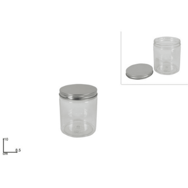 Βάζο Αποθήκευσης Διάφανο Πλαστικό με Καπάκι 8.5x10cm Welkhome