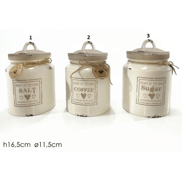 Βάζο Αποθήκευσης Κεραμικό 16,5x11,5cm Art.510203 General Trade