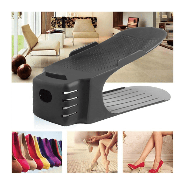 Βάση οργάνωσης για ζευγάρι παπουτσιών χρώμα Μαύρο Sidirela E-3401