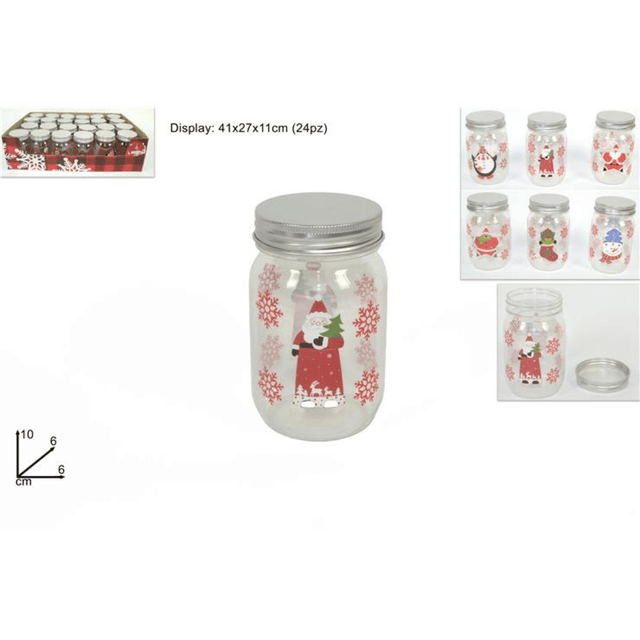 Βαζάκι Πλαστικό με Πιγκουίνο Χριστουγεννιάτικο 10x6x6cm SKJ-105x65 Welkhome