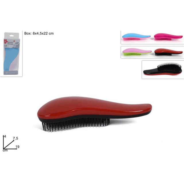 Βούρτσα Μαλλιών Πλαστική 19x7,5x4 cm Welkhome