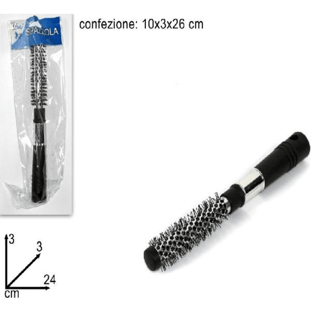 Βούρτσα Στρογγυλή Μαλλιών 24x3cm Welkhome