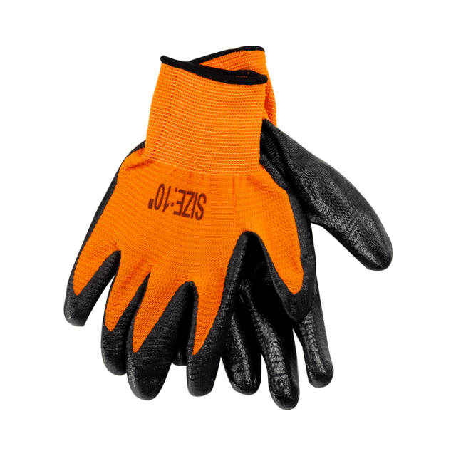 Γάντια Εργασίας 24,5x10cm Poly/latex Size:10 TnS (188-037/GLOVE )