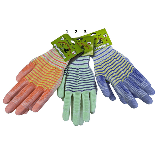 Γάντια Εργασίας Polyester Χρώμα Ριγέ One Size 32-950-0833 TnS