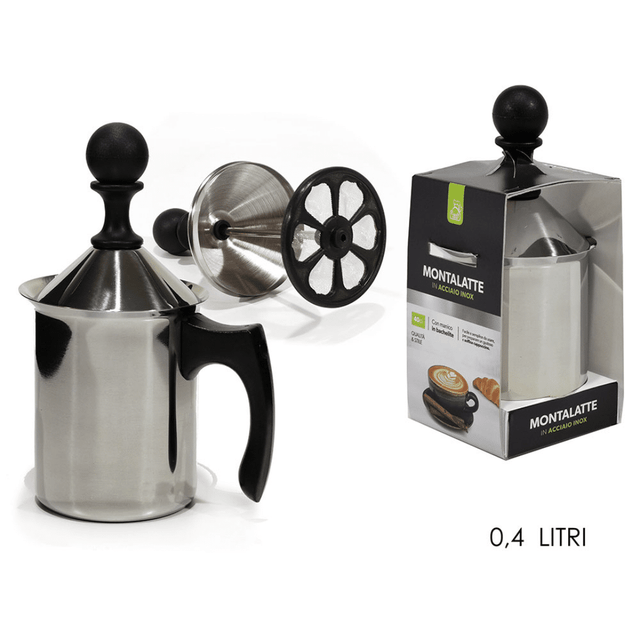 Γαλατιέρα Barista Χειροκίνητη Χωρητικότητας 400ml Inox Art.727142 General Trade