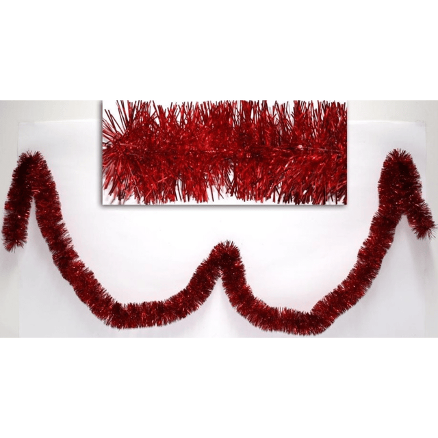 Γιρλάντα Χριστουγεννιάτικη Κόκκινη Φ5,7cm Χ 2Μετρα Art. HC6-5.7 Welkhome