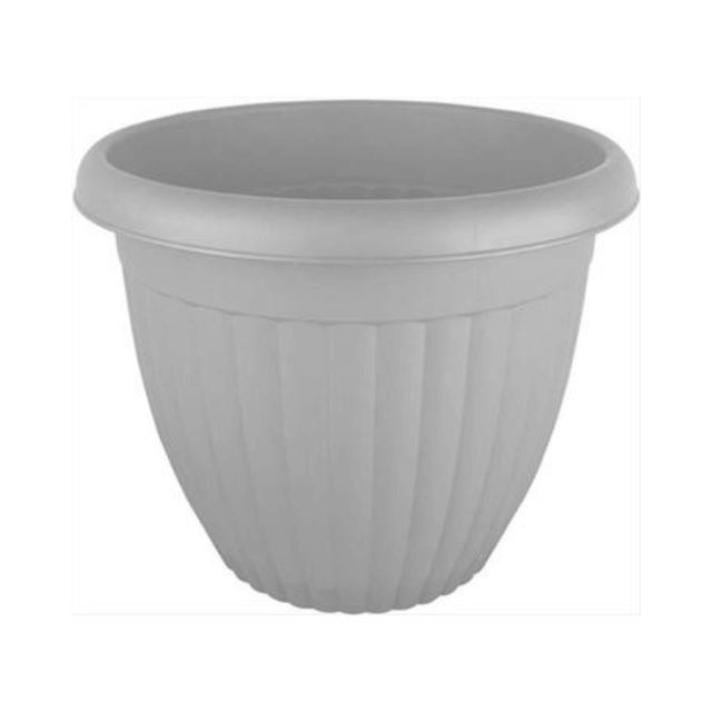 Γλάστρα Πλαστική 30x28cm 7,5Lit Ασημί TnS 32-800-1926