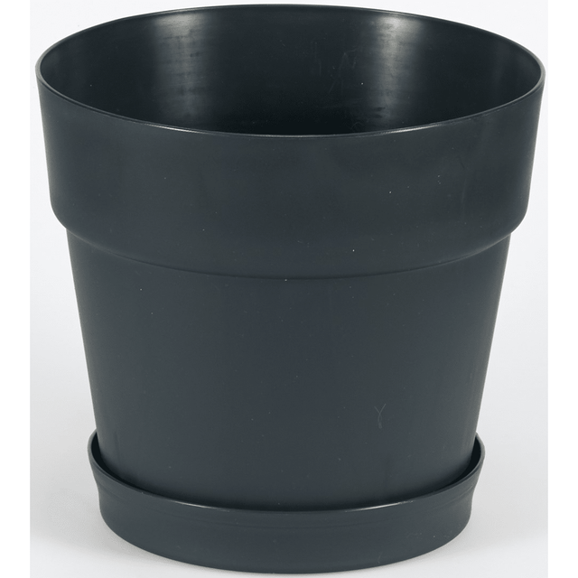 Γλάστρα Πλαστική με Πιάτο (Yasemin) No5 20x19cm TnS 32-800-1725