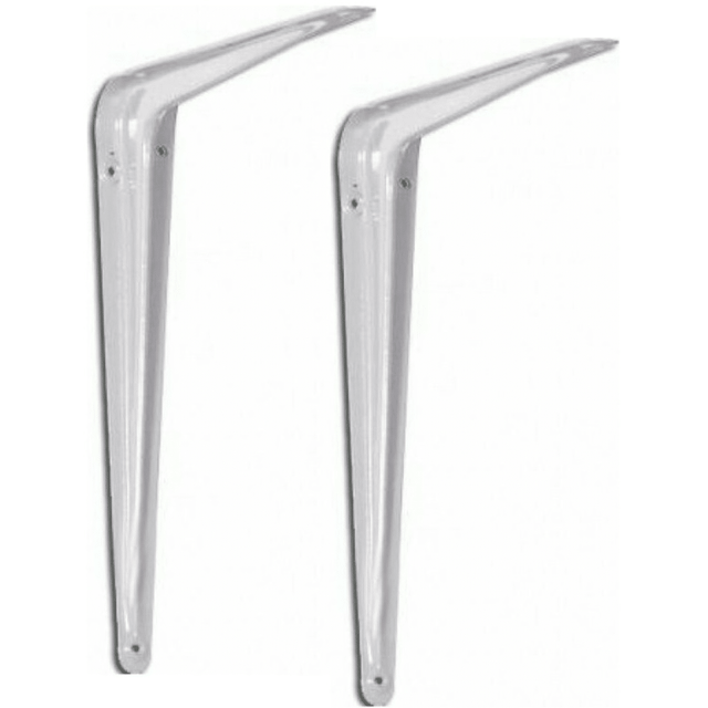 Γωνία Στήριξης Ραφιών Σετ 2Τεμ. Λευκό Μεταλλικό 20x15cm Art.MI008431A Welkhome