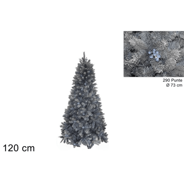 Δέντρο Χριστουγεννιάτικο Γκρί 120cm Welkhome