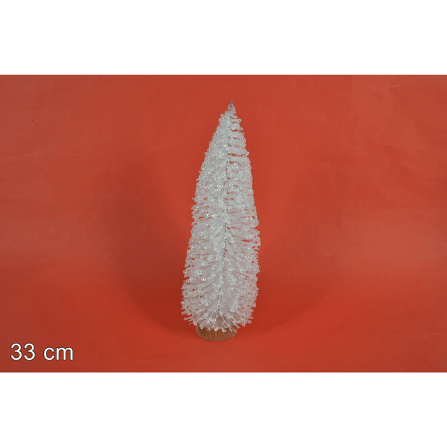 Δέντρο Χριστουγεννιάτικο Λευκό Με Στρας 33cm Welkhome