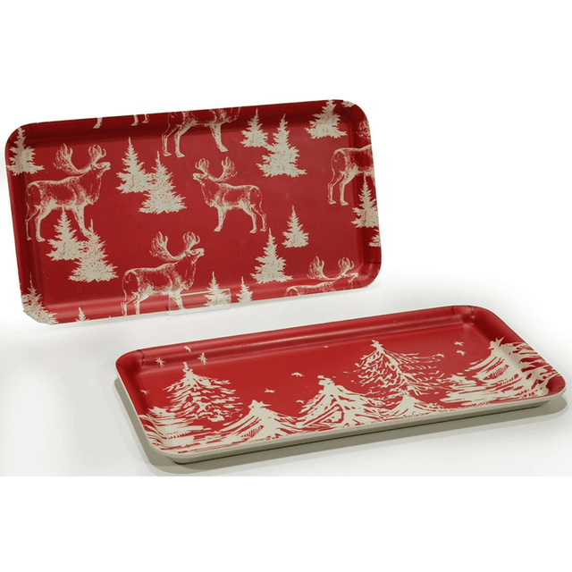 Δίσκος Χριστουγεννιάτικος (Χρώμα Κόκκινο) 30x16cm 512811 General Trade