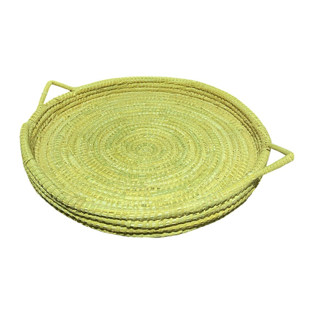 Δίσκος Σερβιρίσματος Ψάθινος με Χερούλια 45cm
