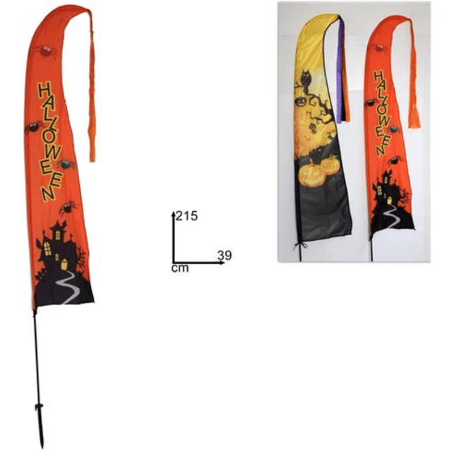 Διακοσμητική Σημαία Halloween Αδιάβροχη 215x39cm Welkhome