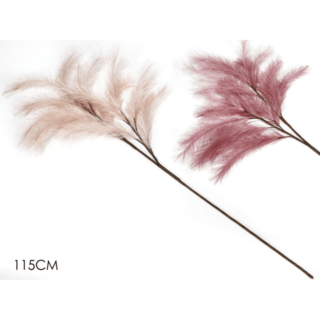Κλαδί Τεχνητό Pampas Γρασίδι 115cm General Trade 473608 - Ρόζ