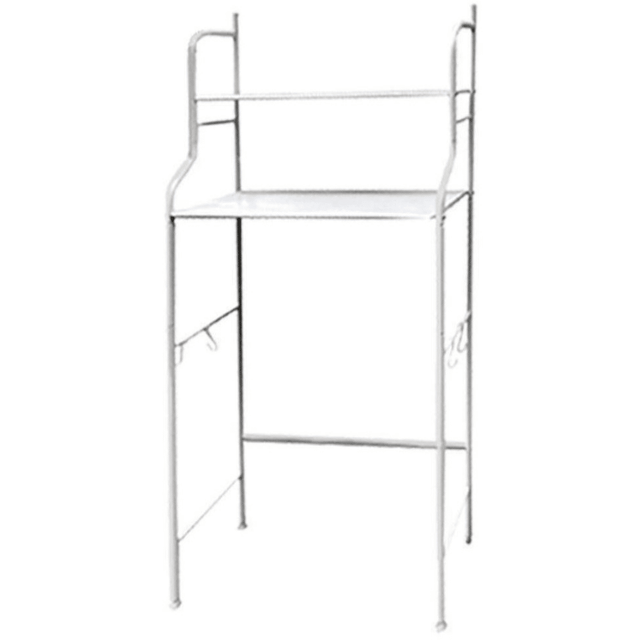 Ραφιέρα Μπάνιου Επιδαπέδια Μεταλλική με 2 Ράφια 45x25x138cm TnS 04-950-1200