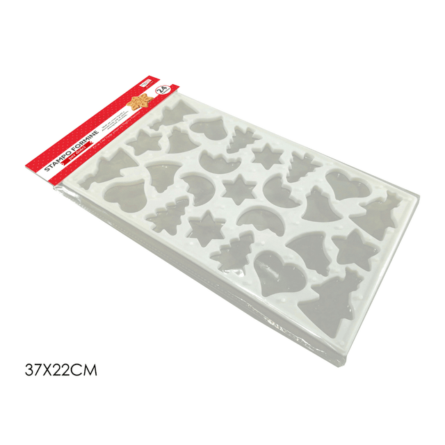 Ζαχαροπλαστικής Κουπ Πατ Χριστουγεννιάτικα Σετ 24Τεμ. 37x22cm General Trade