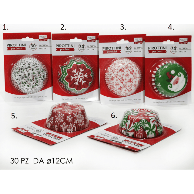 Φόρμα Cupcakes/Muffins 30τεμ. Ζαχαροπλαστικής 12cm 586966 General Trade