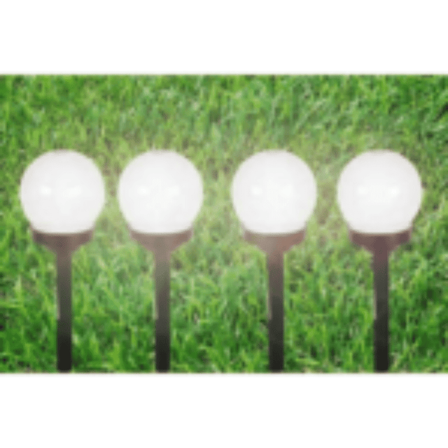 Ηλιακό Φανάρι Κήπου Led Καρφωτό Φ10x39εκ. Με Λευκό Ψυχρό Φως TnS 35-950-0717