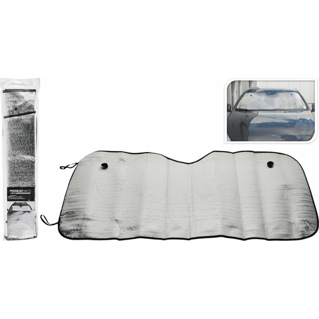 Ηλιοπροστασία Παρμπρίζ Αυτοκινήτου Εσωτερική με Βεντούζα 130x60εκ. Sidirela E-3725