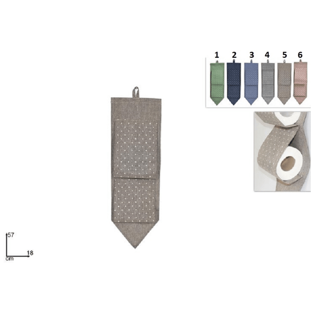 Θήκη Υφασμάτινη Κρεμαστή 2 Θέσεων 57x18cm Art.AL005536 Welkhome