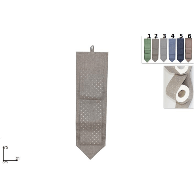 Θήκη Υφασμάτινη Κρεμαστή 3 Θέσεων 75x21cm Art.AL005537 Welkhome