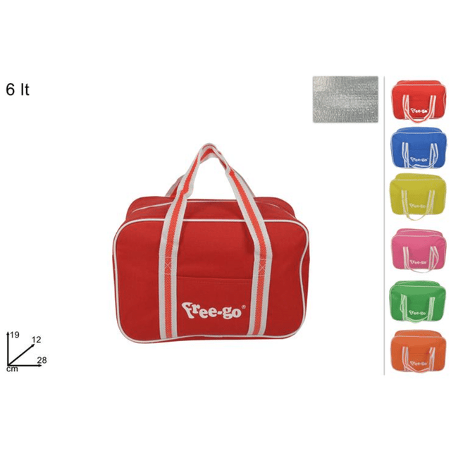 Ισοθερμικό Ψυγείο 6Lt 19x12x28cm σε 6 Χρώματα Welkhome - Κίτρινο