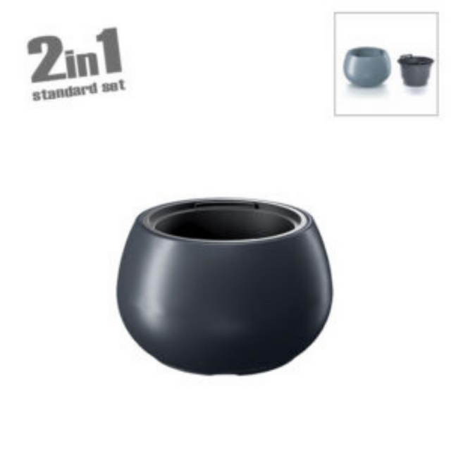 ΚΑΣΠΩ (2 ΣΕ 1) ΑΝΘΡΑΚΙ HEOS ΜΠΩΛ Φ35x25cm Marhome