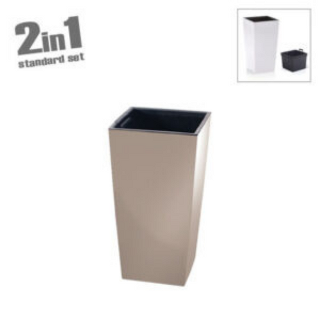 ΚΑΣΠΩ (2 ΣΕ 1) ΜΟΚΚΑ URBI SQUARE ΤΕΤΡΑΓΩΝΟ 26.5x26.5x50cm Marhome