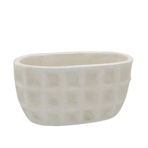 Κασπώ Οβάλ σε Μπεζ Χρώμα 26x11x12.5cm Marhome 06-00-21519