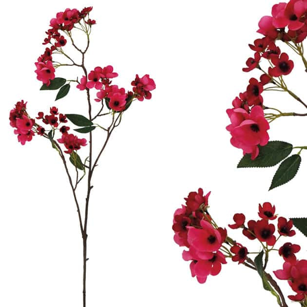 Κλαδί Τεχνητό Φυτό Κυδώνι Φούξια 100cm Marhome 3502-4
