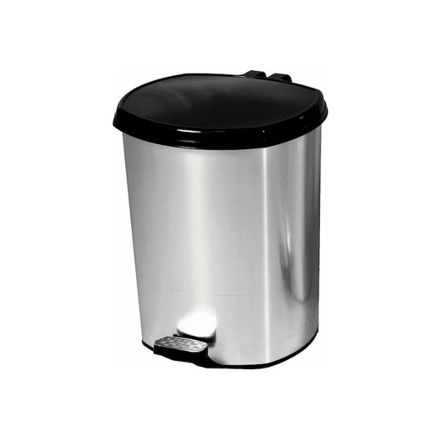 Κάδος Απορριμμάτων Πεντάλ 20Lit Πλαστικό Μεταλλιζέ E-1937 Sidirela