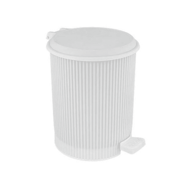 Κάδος Απορριμμάτων Πεντάλ 20Lit Πλαστικός Στρόγγυλος Sidirela E-3104