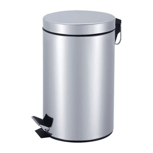 Κάδος Απορριμμάτων Πεντάλ 5Lit Ανοξείδωτο E-0240 Sidirela