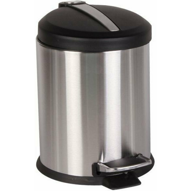 Κάδος Απορριμμάτων Πεντάλ 30Lit Μεταλλικό Inox E-2147 Sidirela